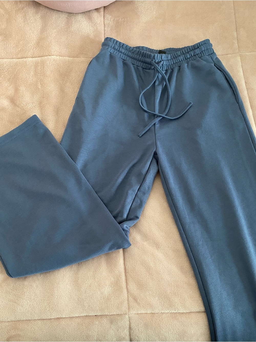 Blue Drawstring Sweatpants